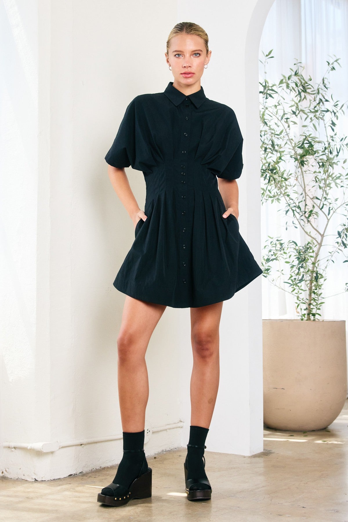 Brooklyn Mini Shirt Dress