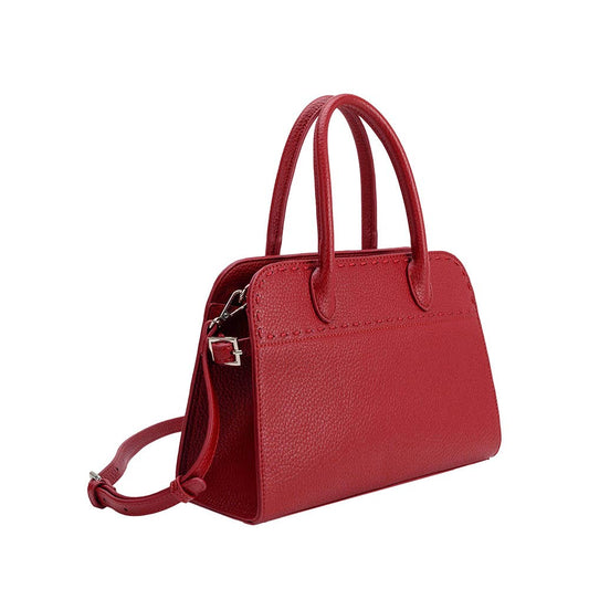 Marlo Red Recycled Vegan Leather Crossbody Bag
