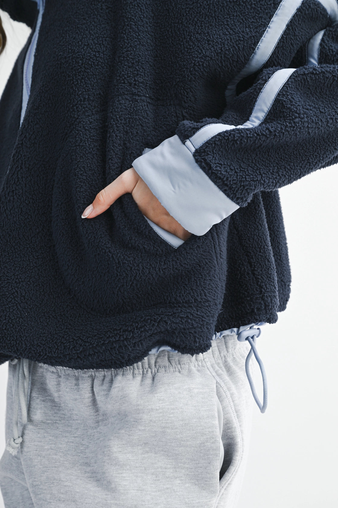 Laney Contrast Trim Half-Zip Fleece