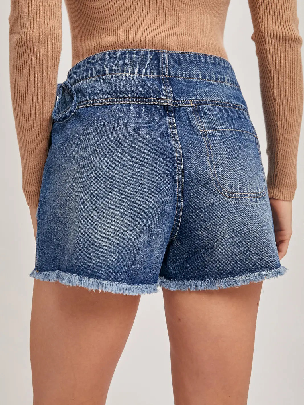 Brianna Denim Wrap Skort