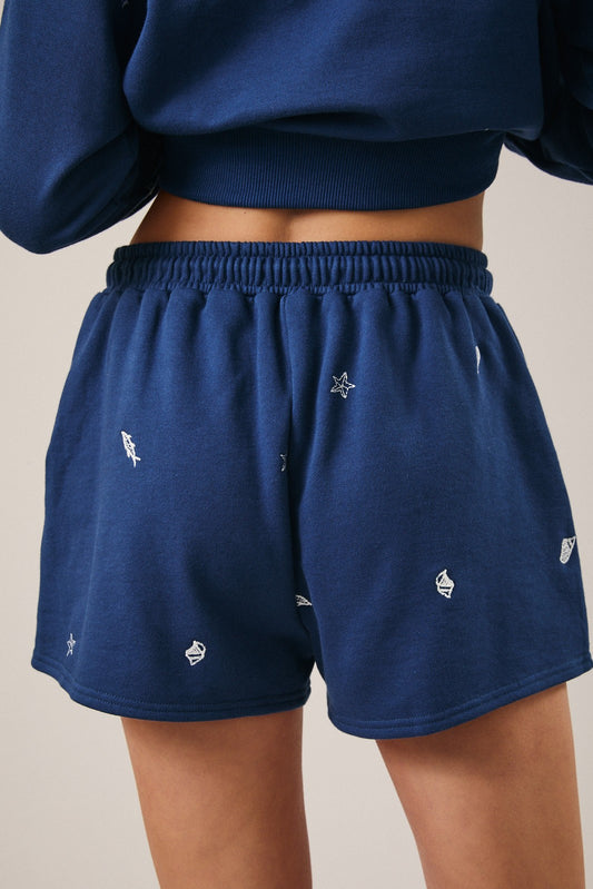Shell Island Embroidered Shorts