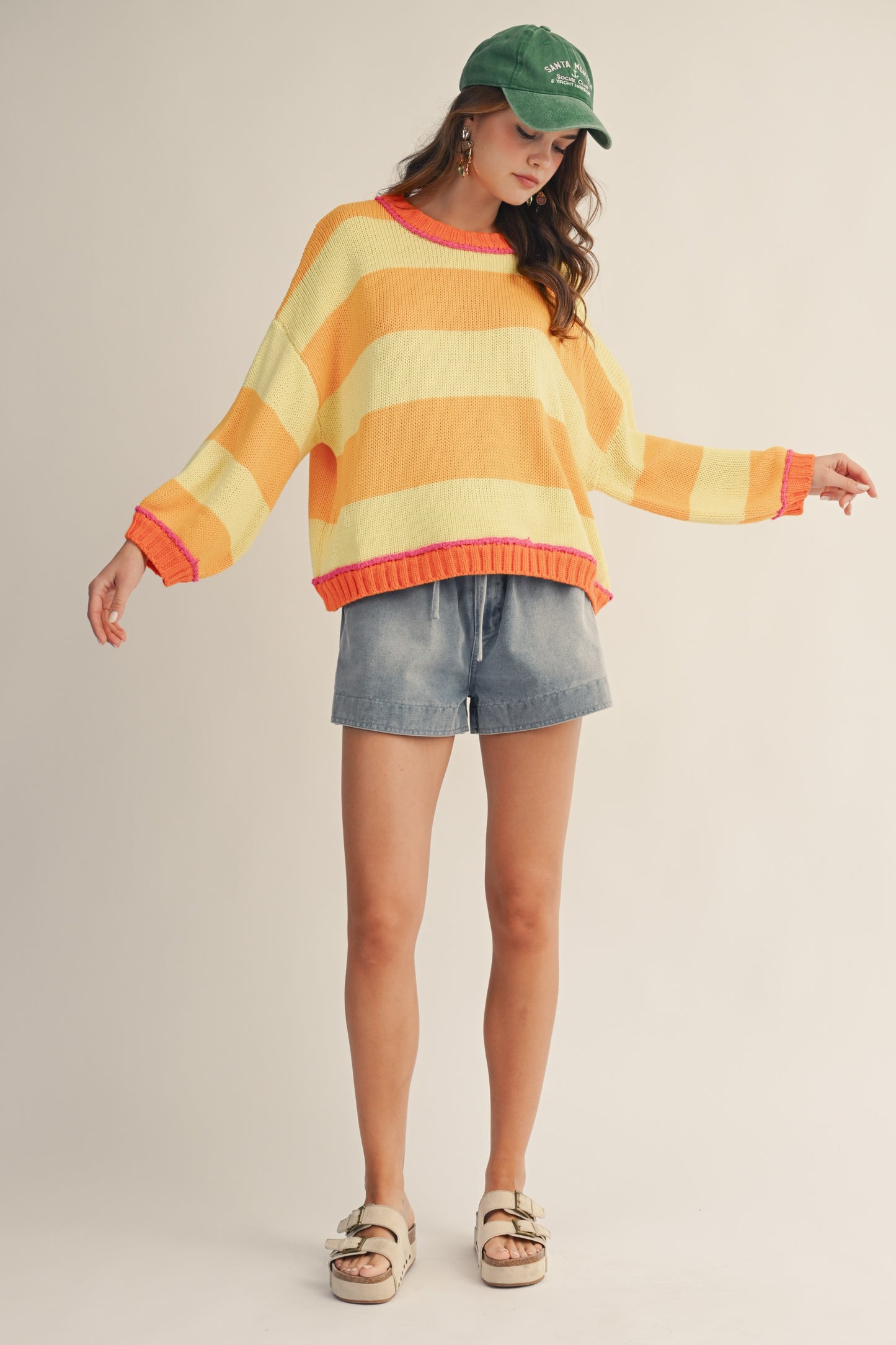 Sunset Striped Sweater