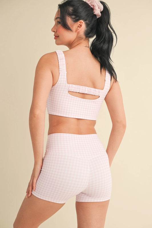 Marjory Gingham Ruched Bra