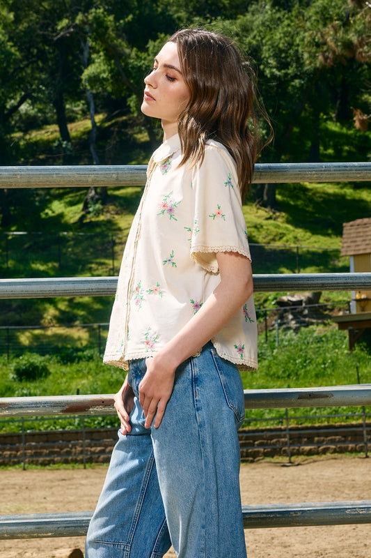 Jett Embroidered Blouse