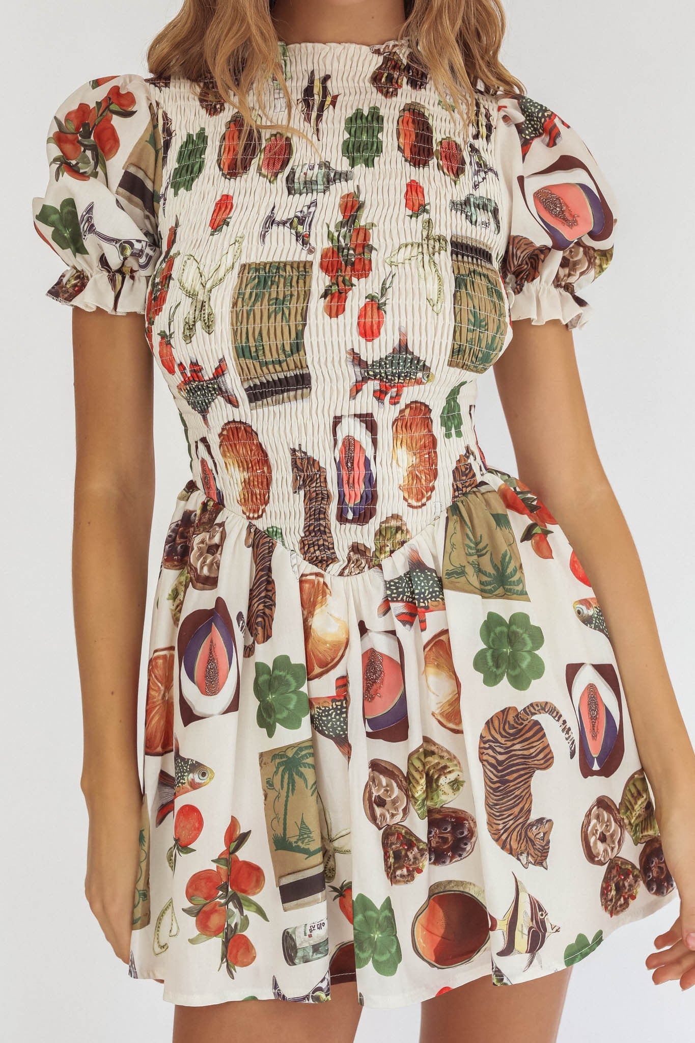 Fruit Shopping in Italy Mini Dress