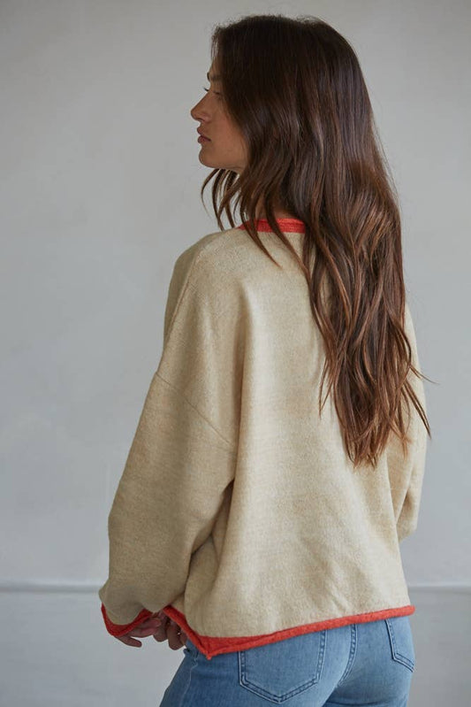 Dewey Crew Neck Cardigan