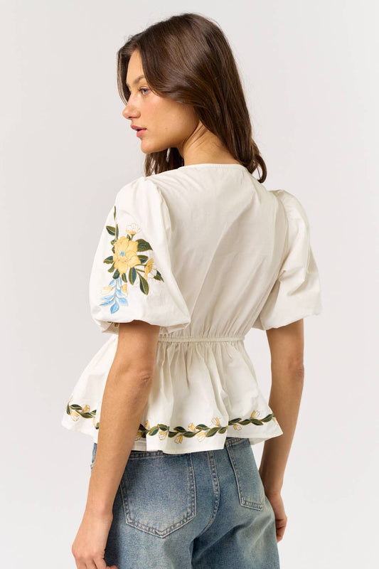 Alma Embroidered Blouse