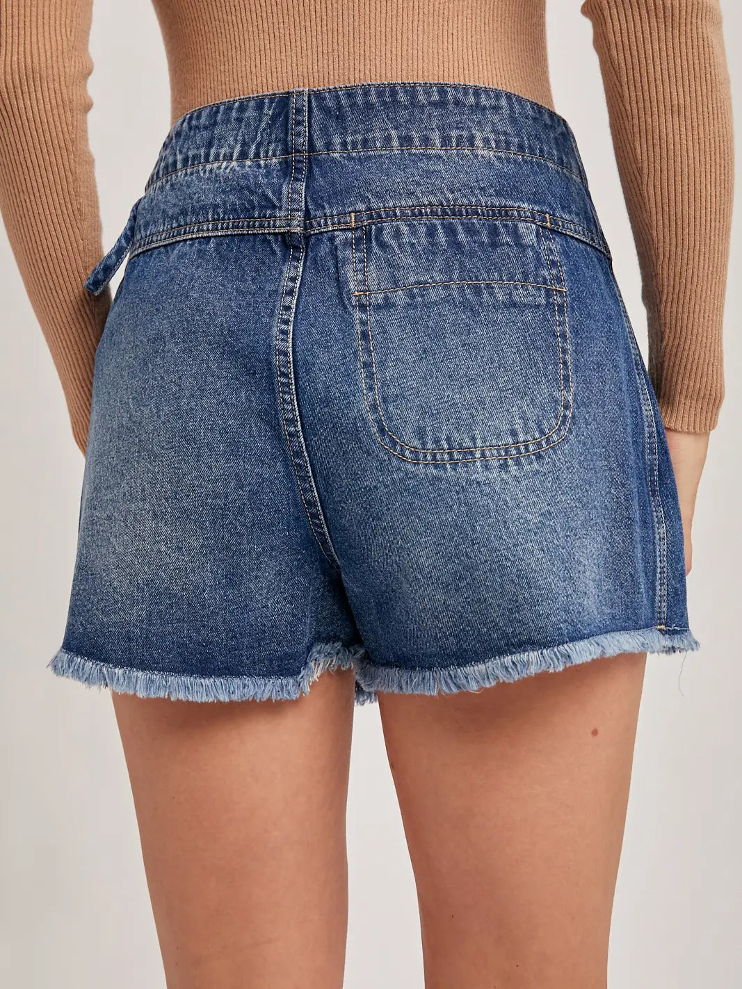 Brianna Denim Wrap Skort