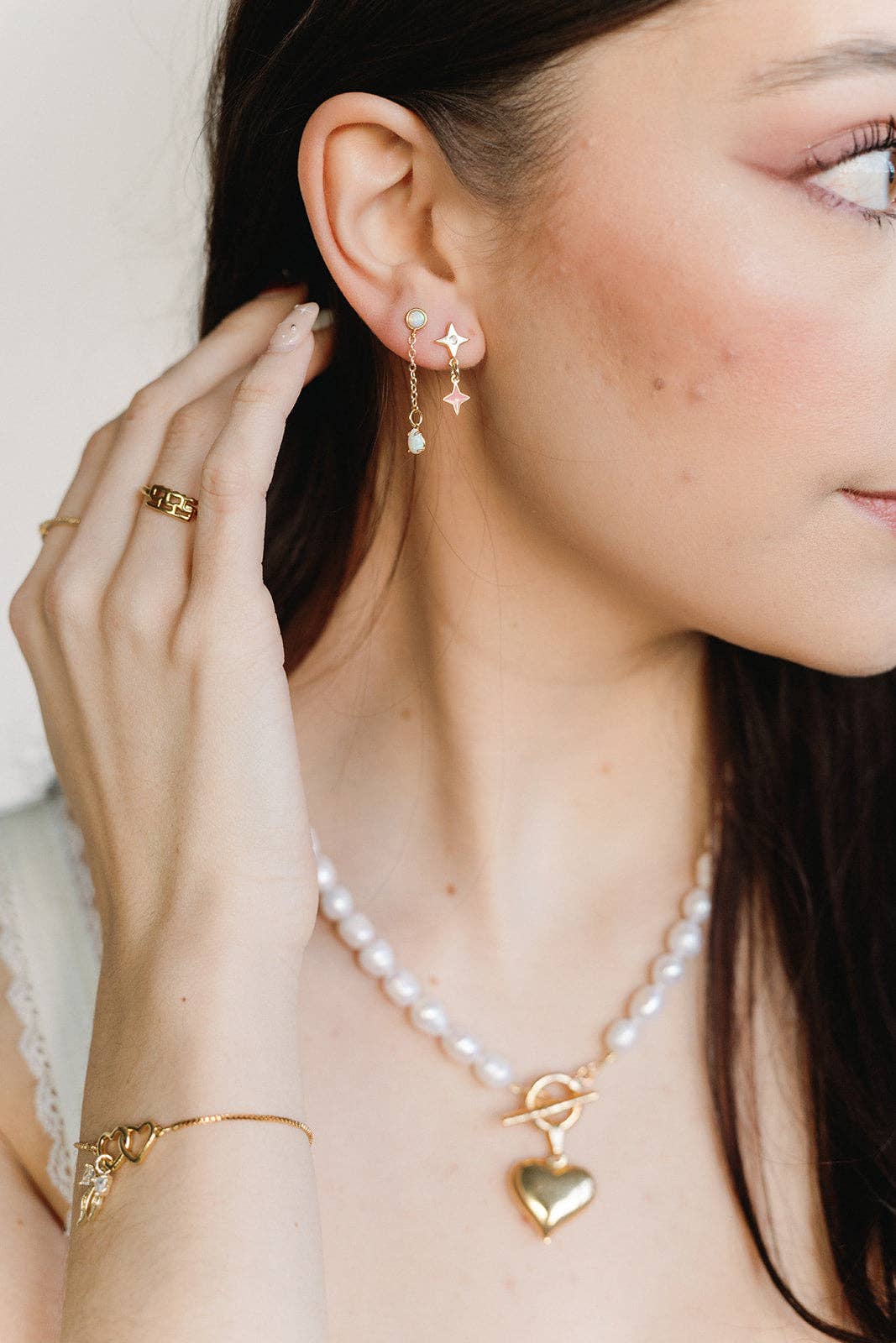 Invisible String Earrings