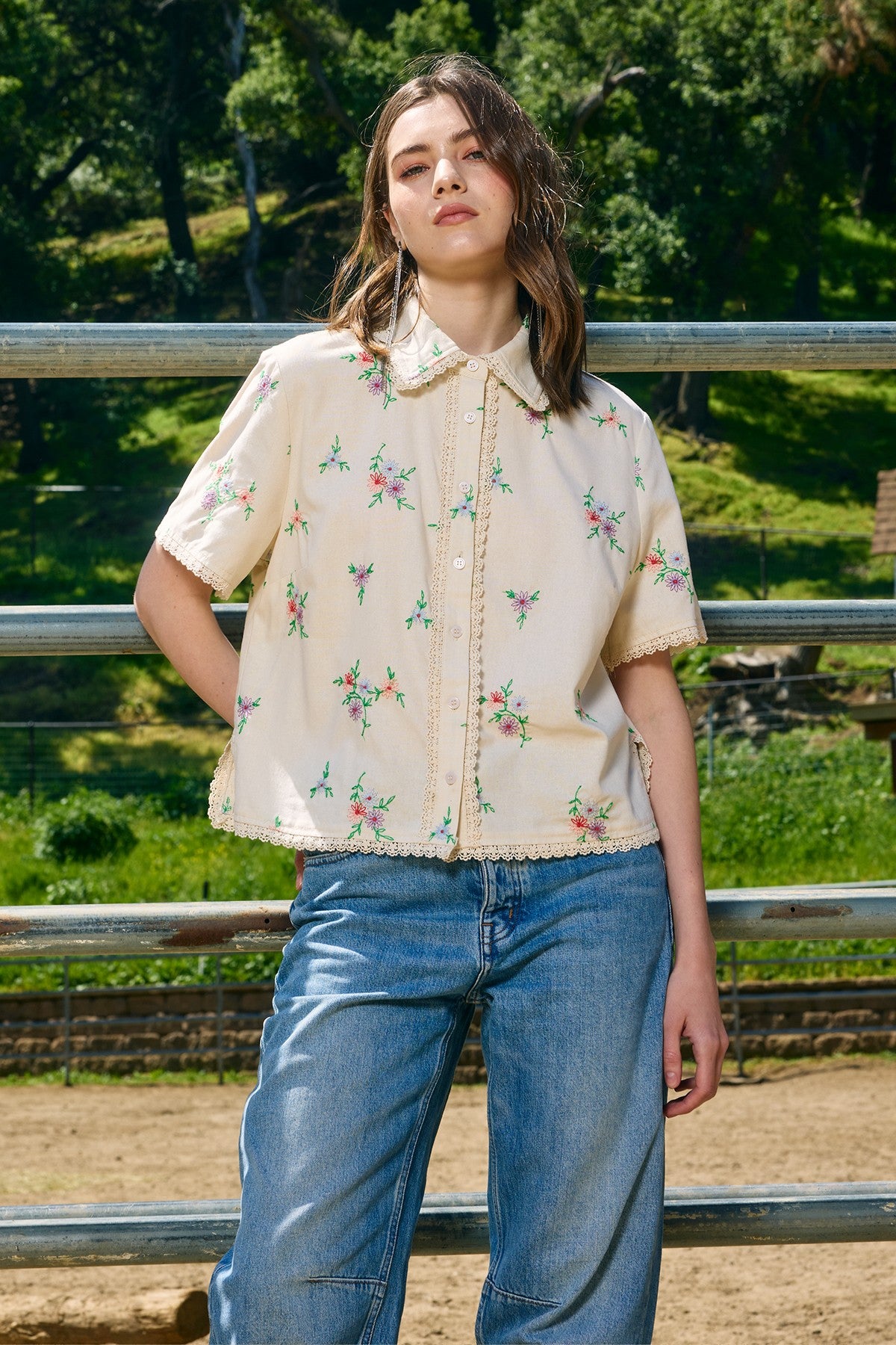 Jett Embroidered Blouse