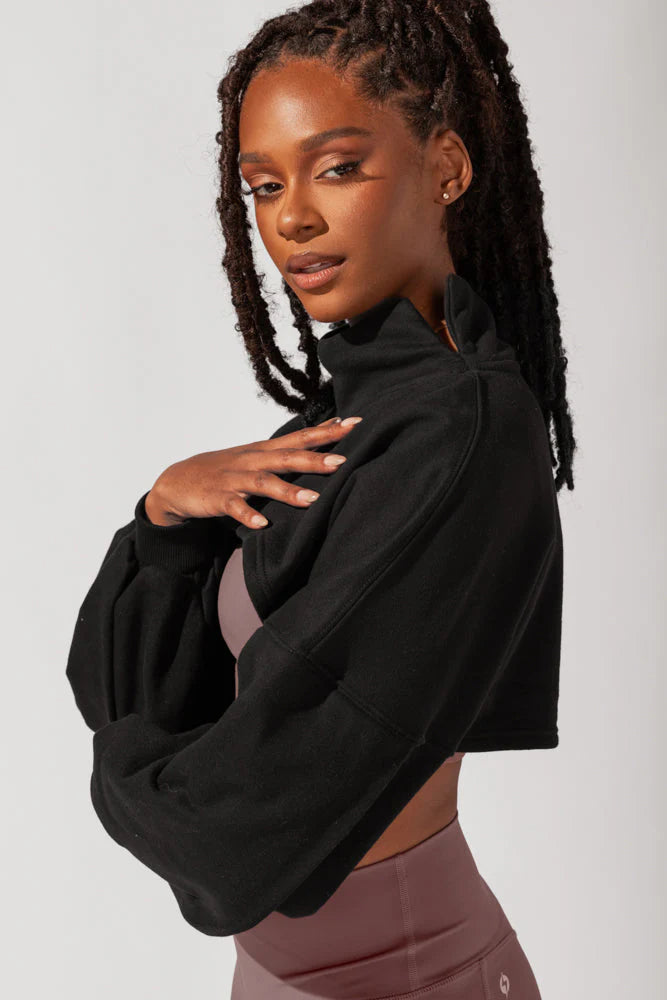 PopFlex Mockneck Shruggie - Black