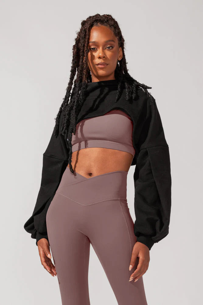 PopFlex Mockneck Shruggie - Black