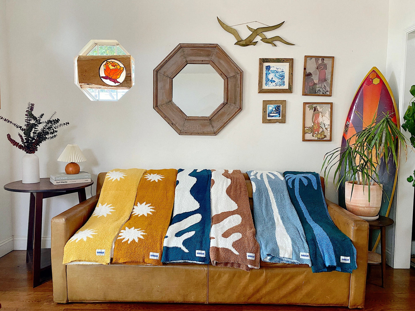 Tide Plush Throw - Seafoam