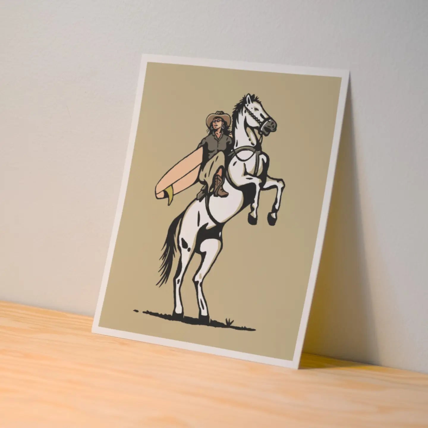 Coastal Cowgirl - 8x10 Surfing Print