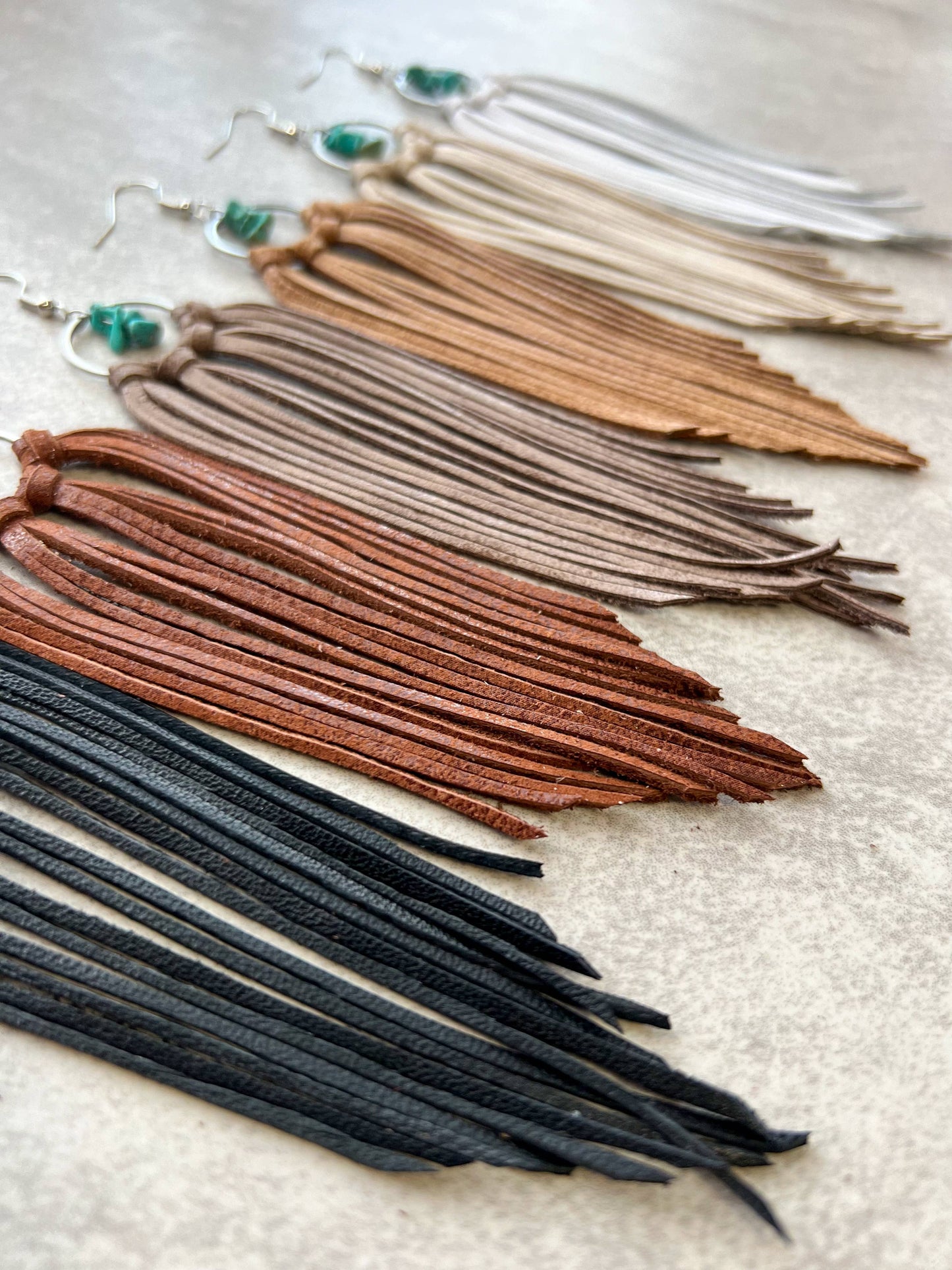 Bozeman Fringe Earrings w/ Turquoise Beads