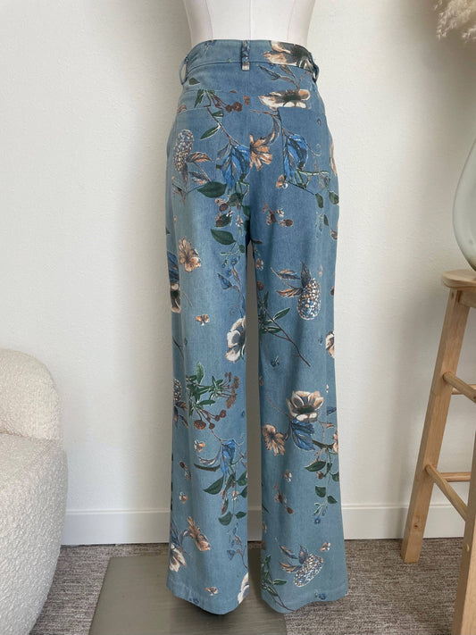 Cornelia Floral Denim Pants