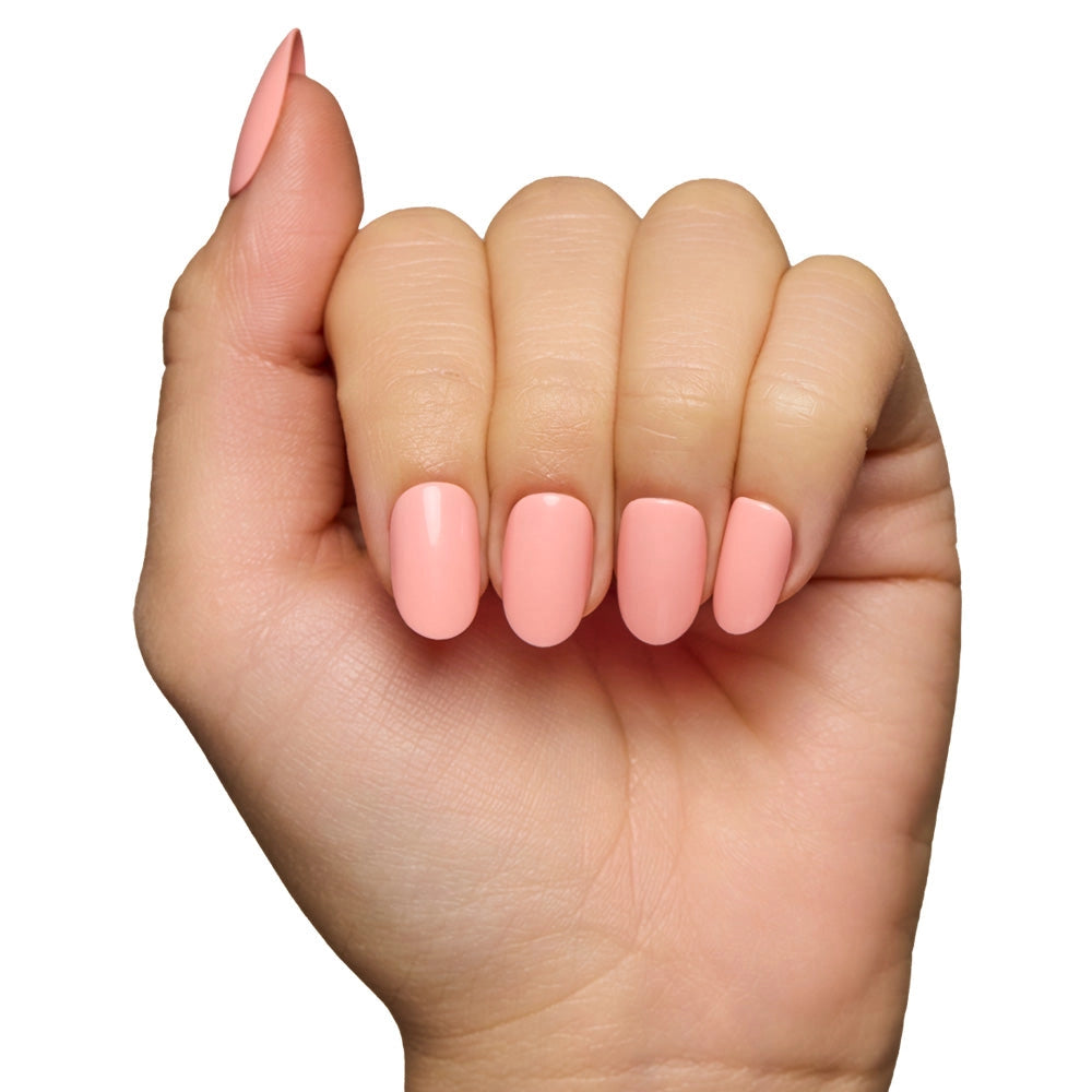 Peach Coral Press-On Nails | Short Round