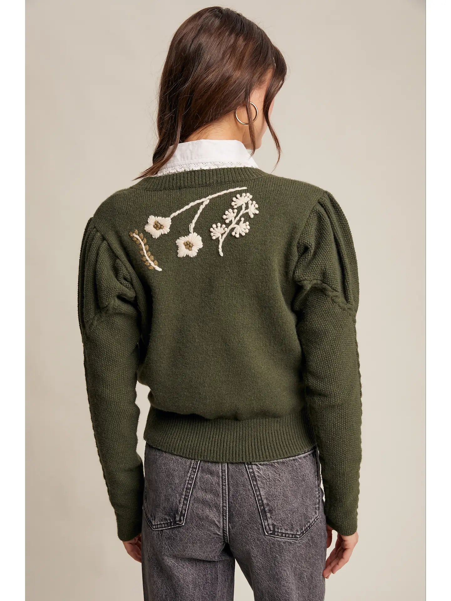Charming Floral Sweater