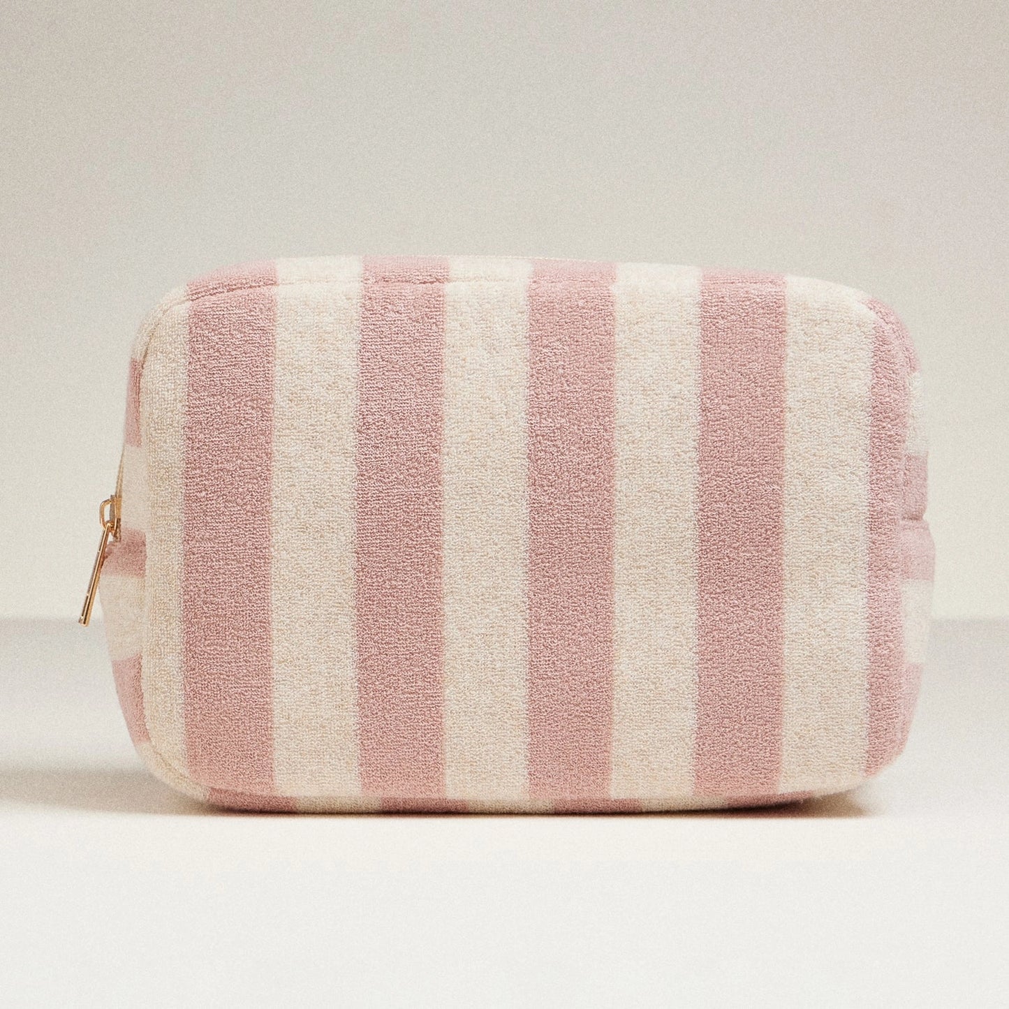 Terry Fabric Striped Multi-Purpose Pouch