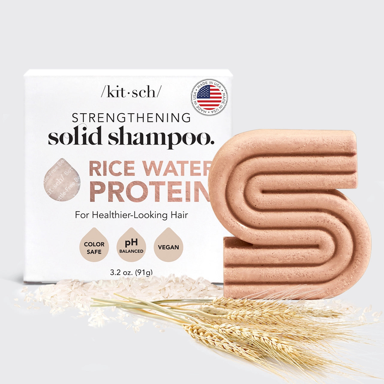 Rice Water Protein Shampoo Bar For Hair Growth