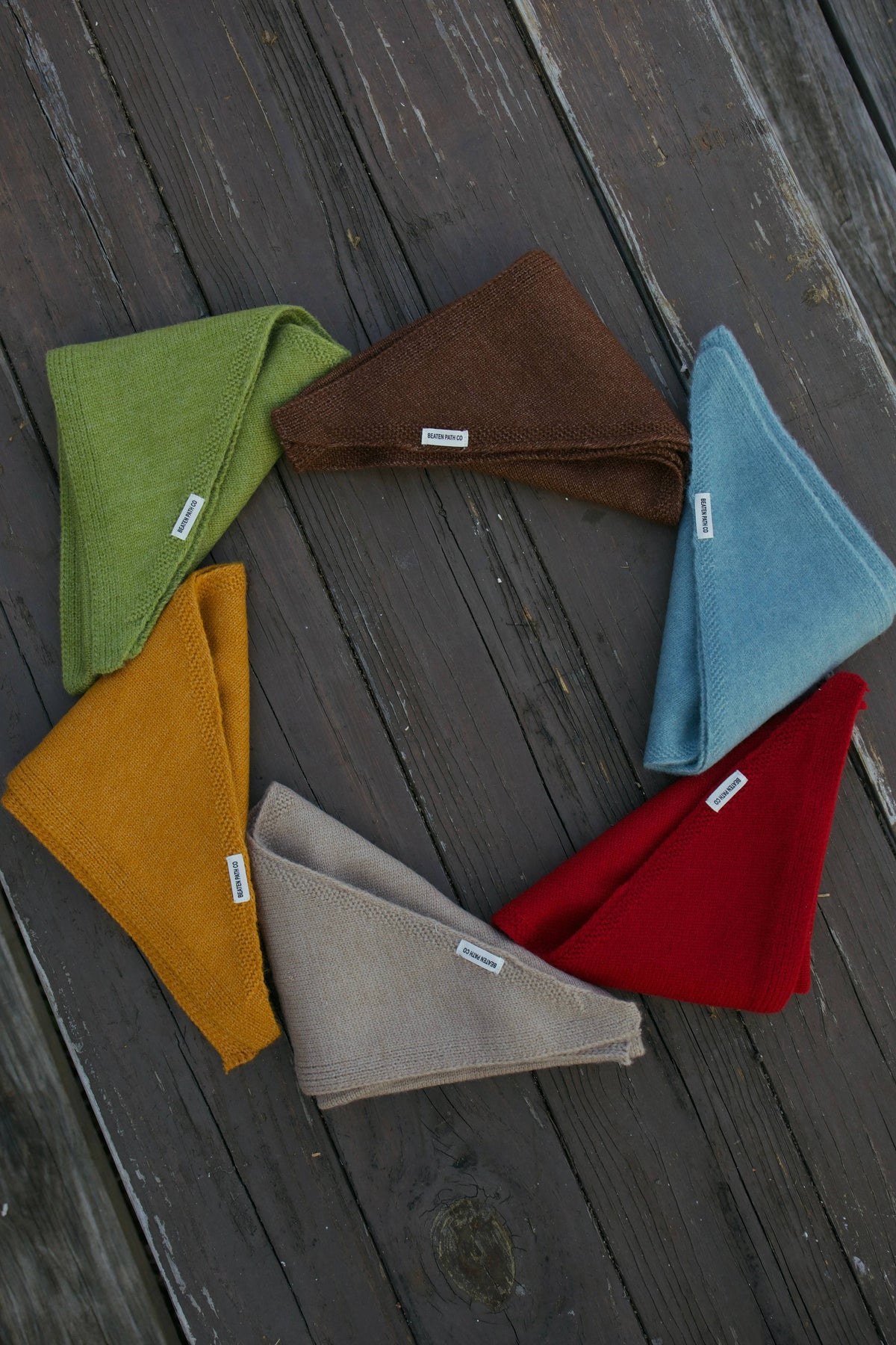 Scarf Triangle - Soft Blue