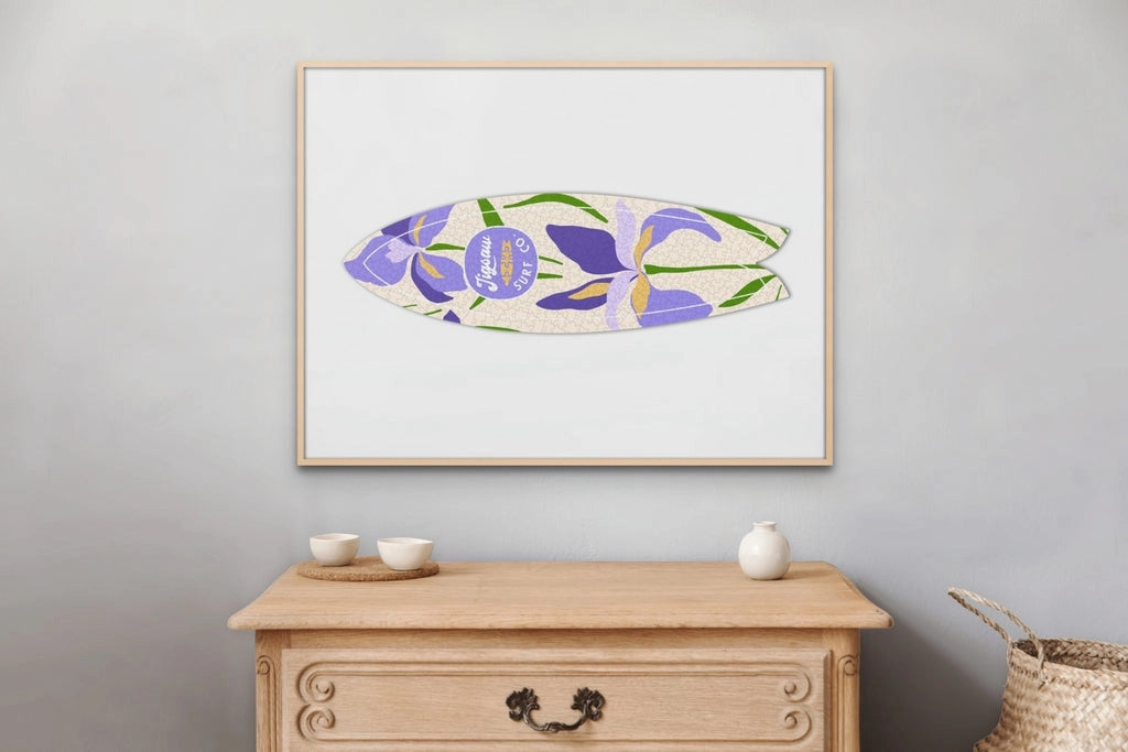 Bearded Iris Surfboard Puzzle