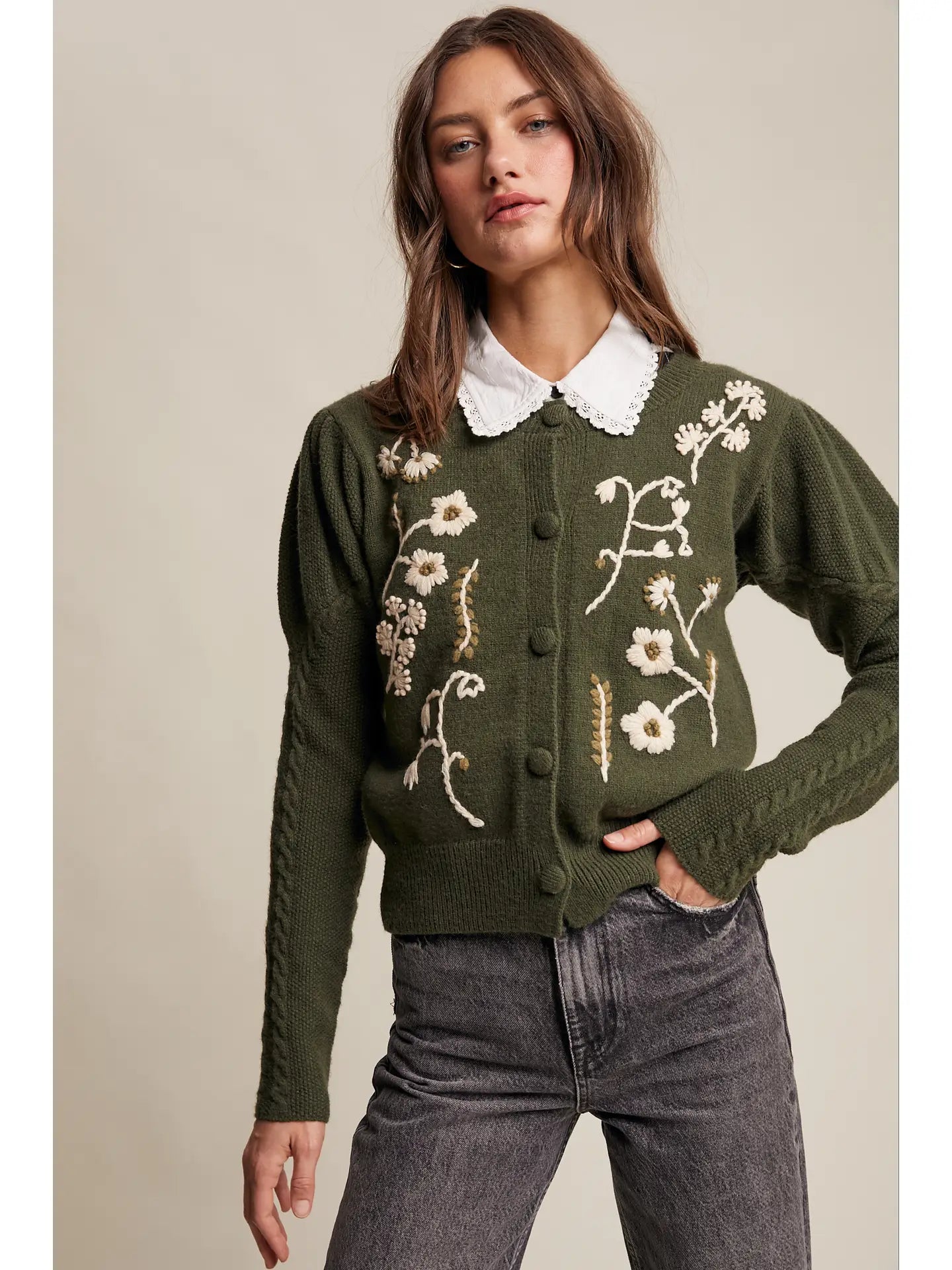 Charming Floral Sweater