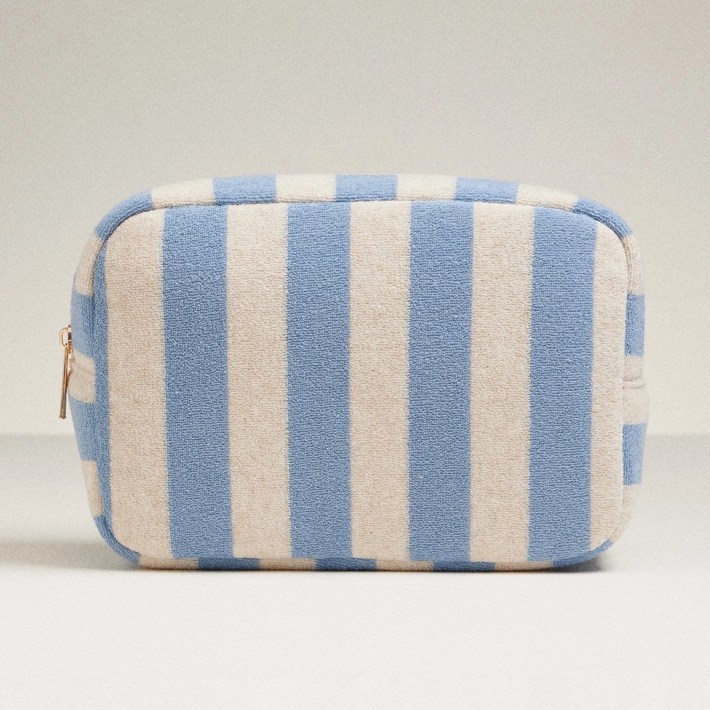 Terry Fabric Striped Multi-Purpose Pouch