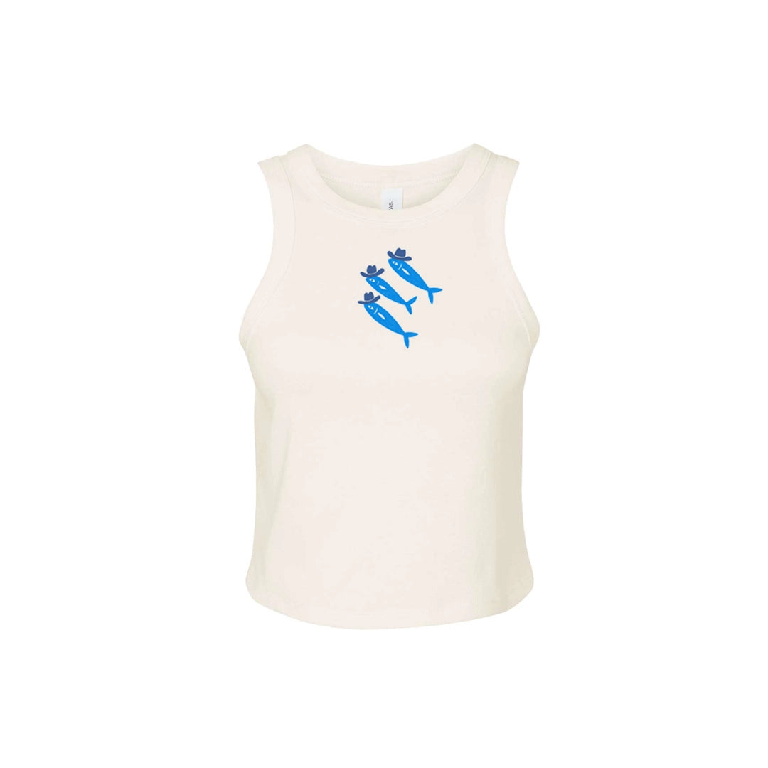 Sardine Cowboys Crop Tank Top