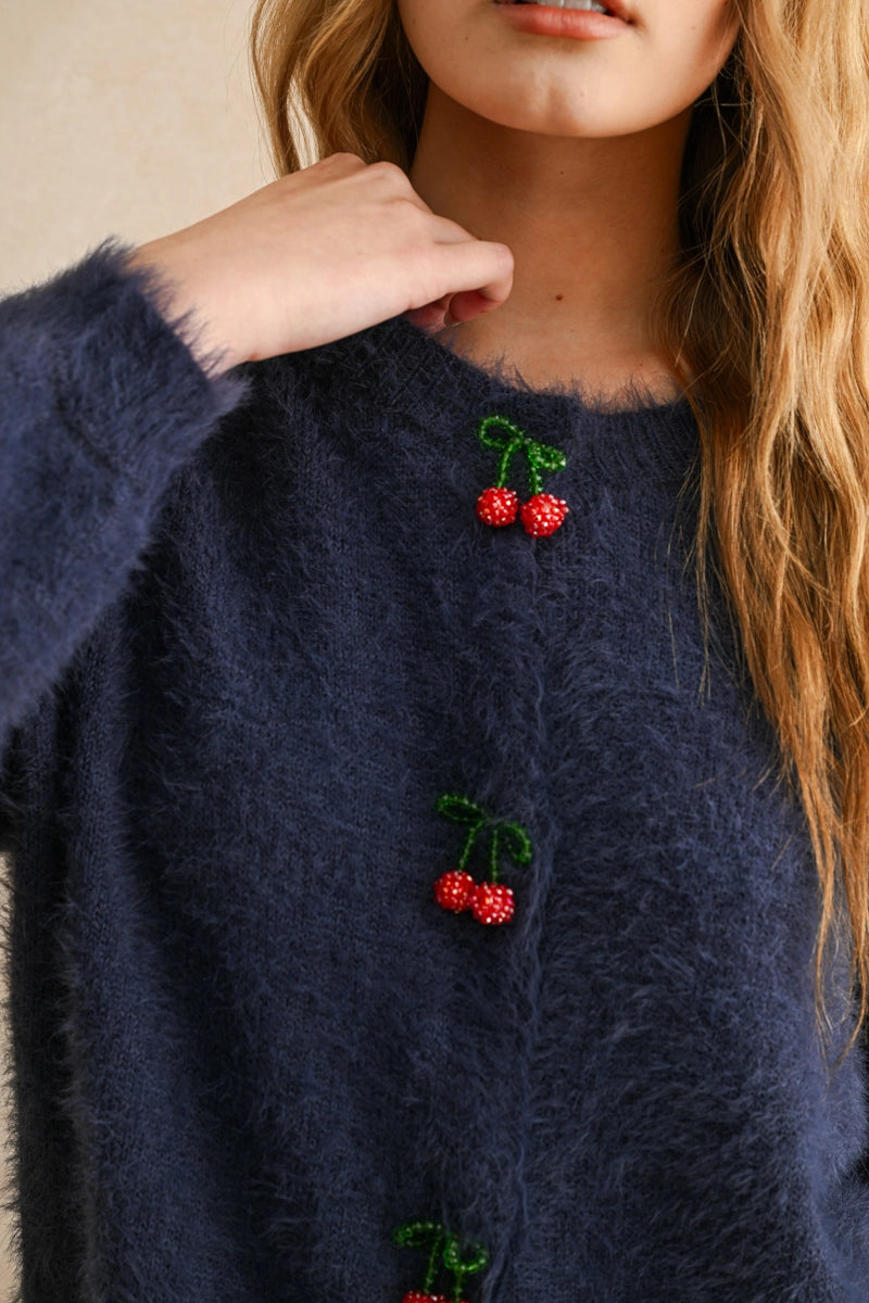 Cherry Baby Cardigan