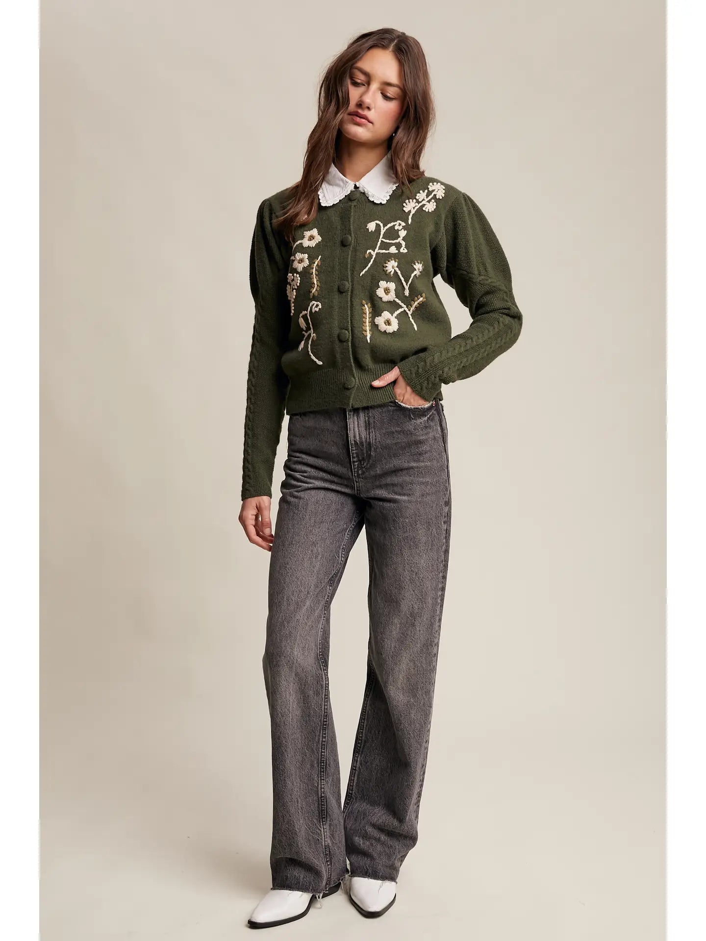 Charming Floral Sweater