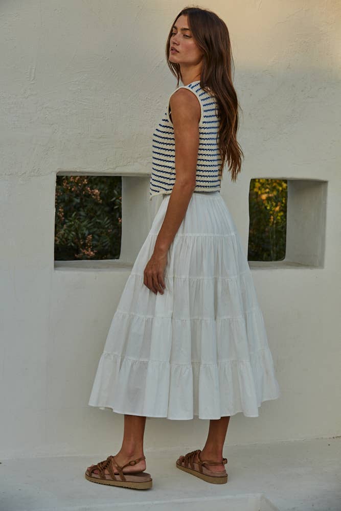 Carson Striped Knit Vest