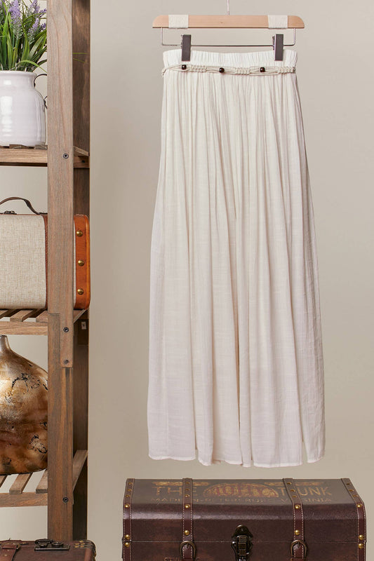 Mazie Rope Belt Maxi Skirt