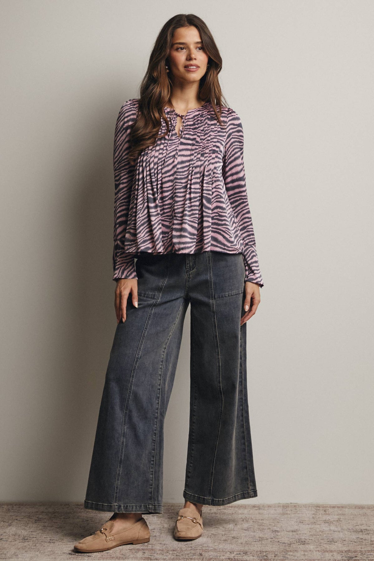 Scout Wide-Leg Stretch Denim Jeans