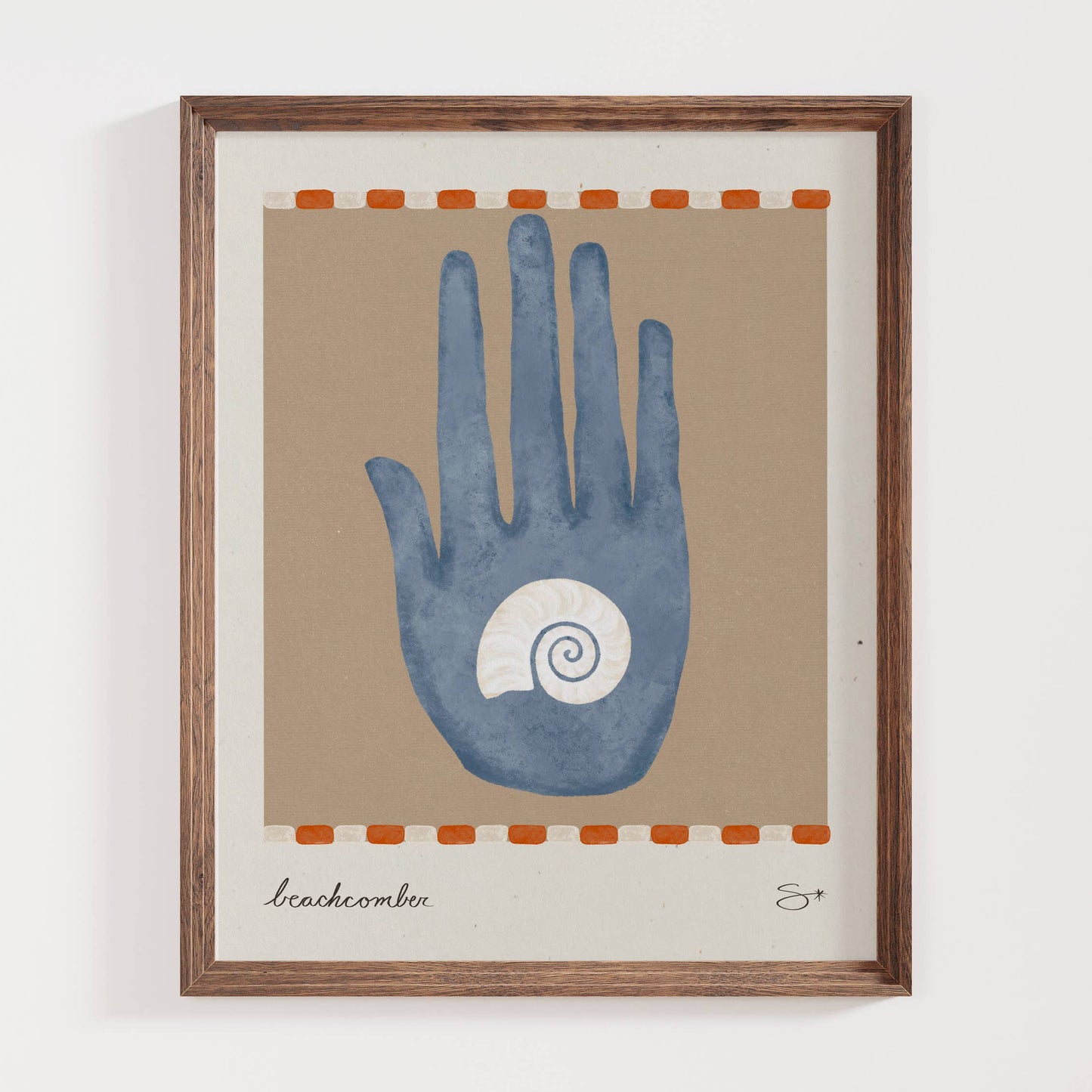 The Beachcomber | Coastal Art Print