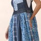 Sable Mixed Patchwork Overall Dress