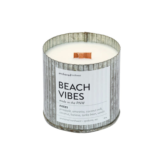 Beach Vibes Rustic Candle