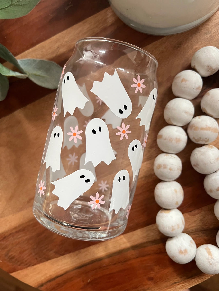 Daisy Ghost Can Glass