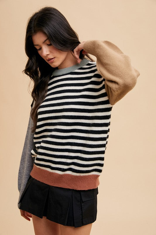 Manny Color Block Sweater