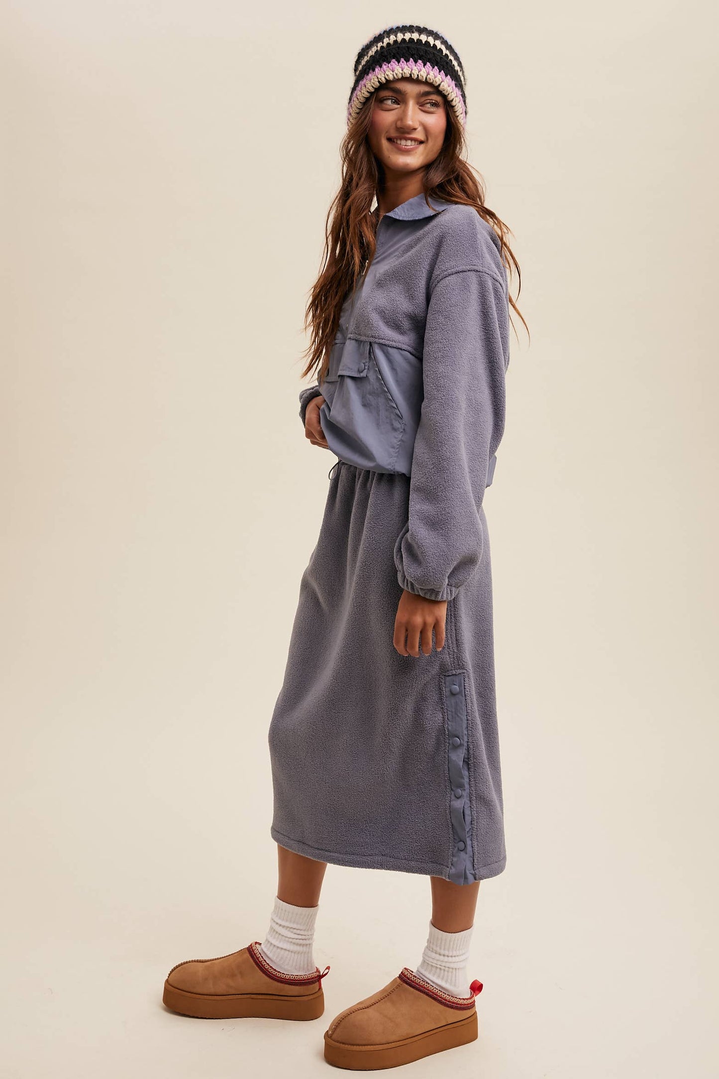 Janie Fleece Pullover Jacket