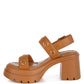 Urla Eyelet Detail Platform Heel Sandals