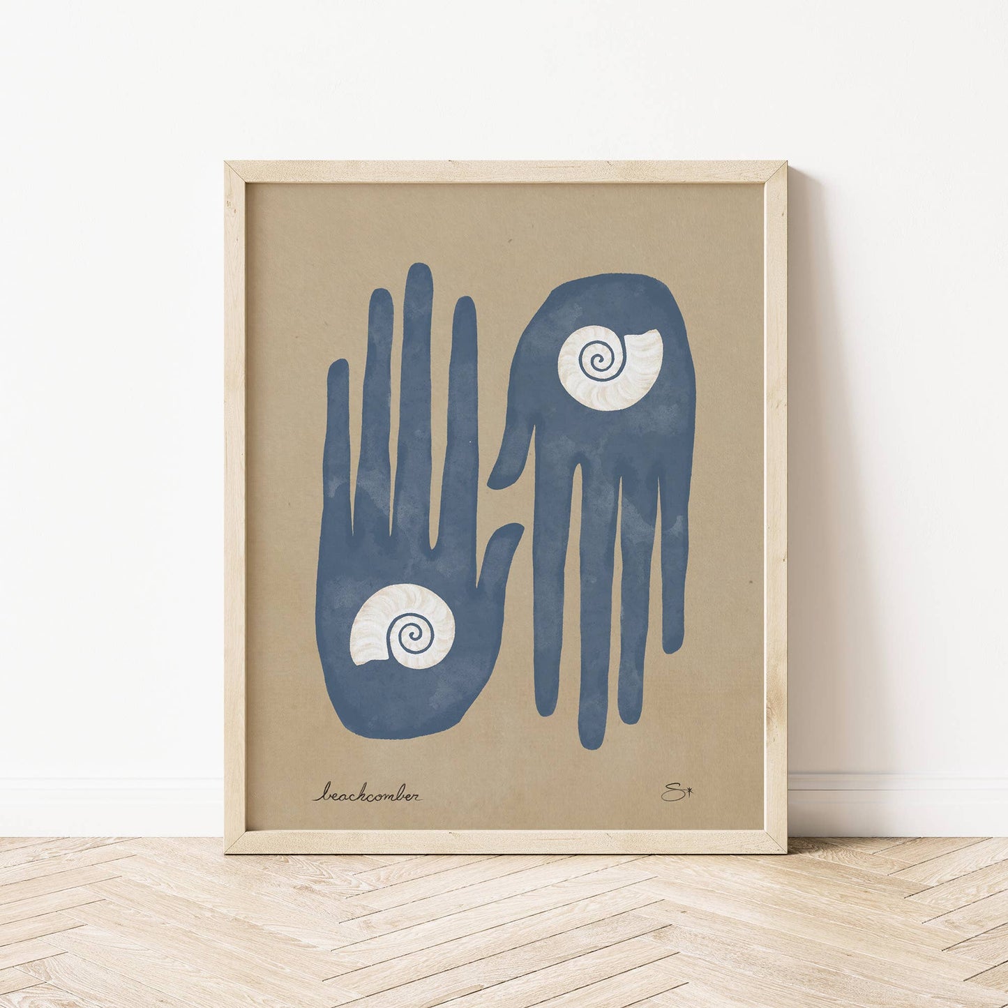 The Beachcomber | Coastal Art Print