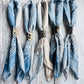 Denim Hues Hand Dyed Bandanas With Leather Slides