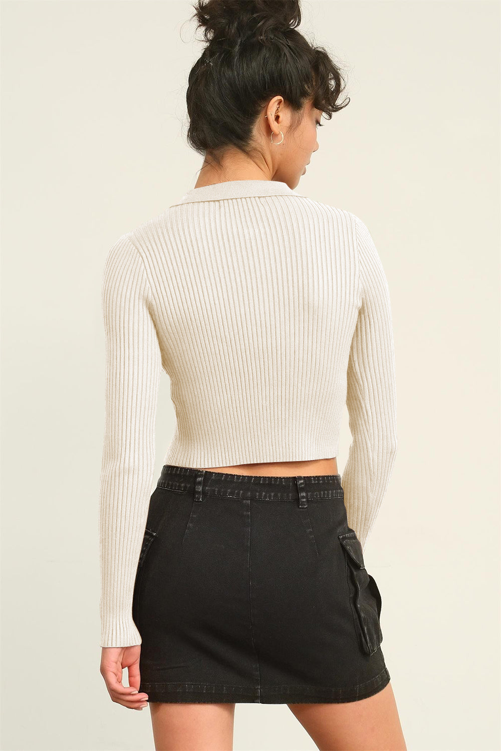 Marla Cropped Cardigan - Cream