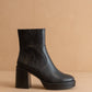 The Alexandra Black | Platform Ankle Boots