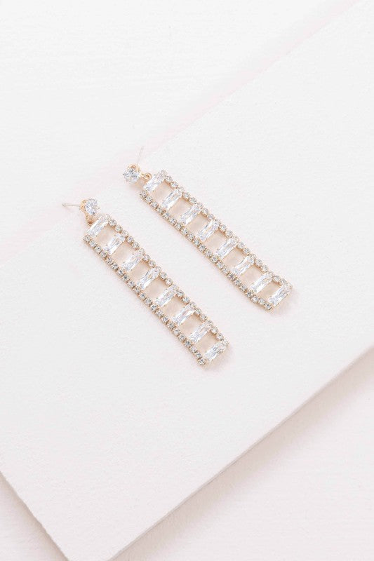 A Dozen Diamonds Dangle Earrings