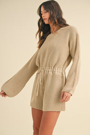 Theo Long Sleeve Sweater Romper