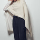 Raquel Asymmetrical Back Slit Knit Poncho