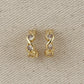 18k Gold Filled Infinity Cz C-Hoop Earrings