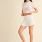 Harper Knit Cropped Polo Shirt